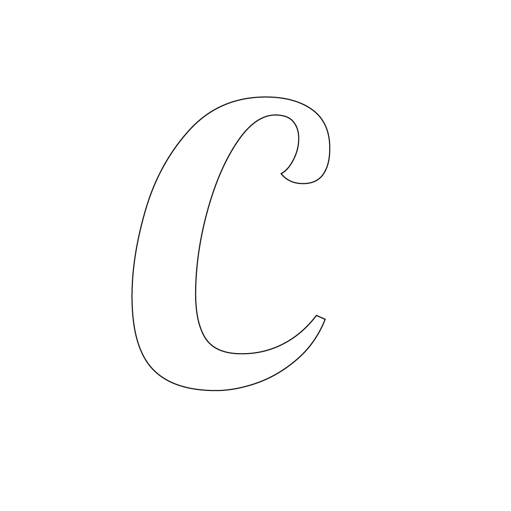 Alphabet Uppercase Letters Precut Glass Shape - Lobster Font - White COE 96