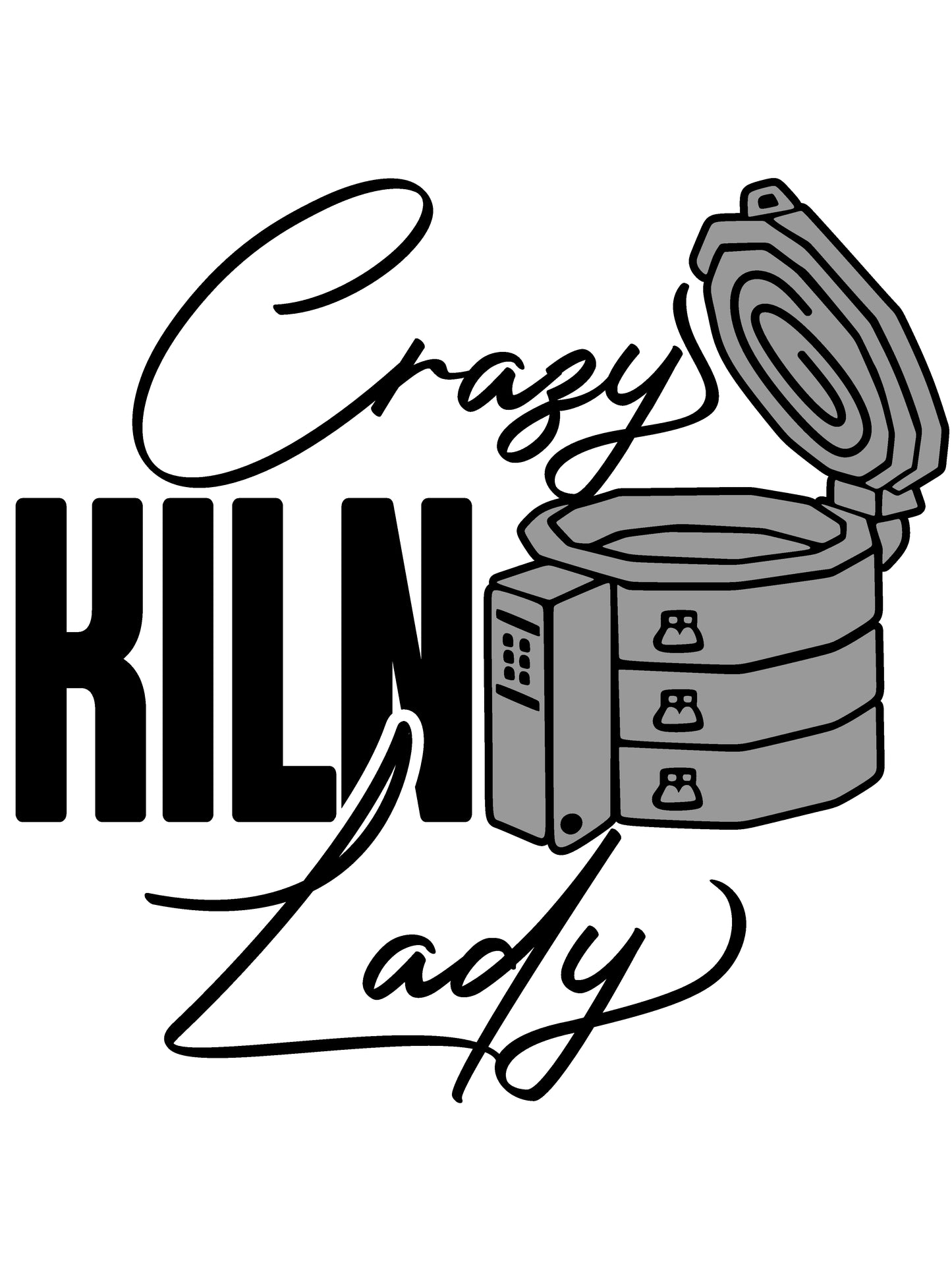 Crazy Kiln Lady Funny Work Apron