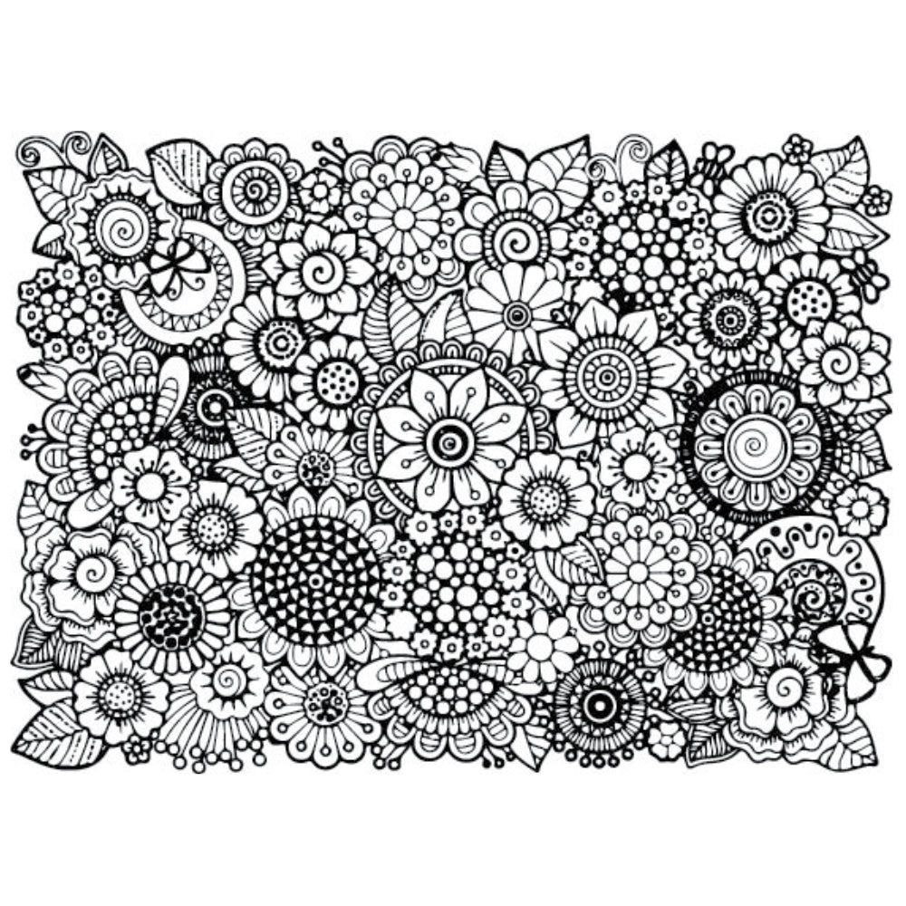 Flower Garden Silk Screen