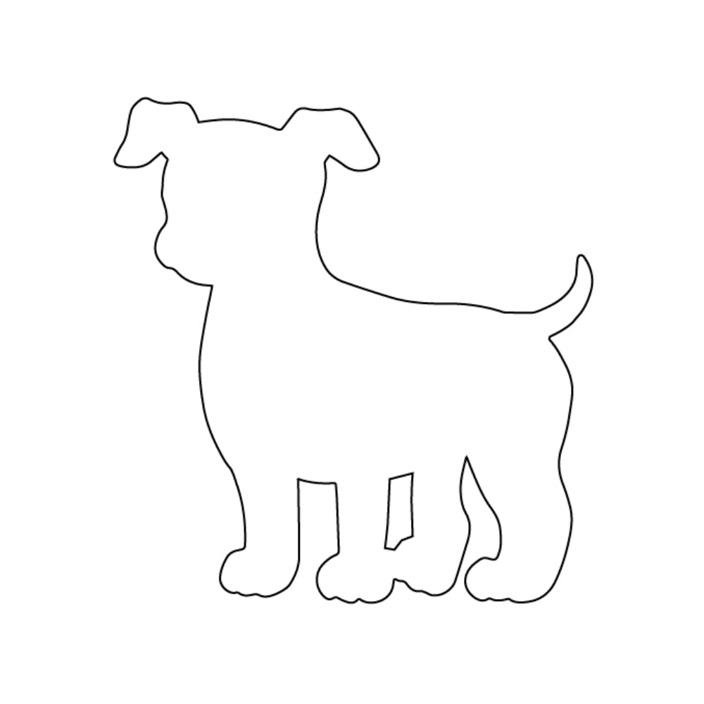 Cute Puppy Precut Glass Shape - COE 96