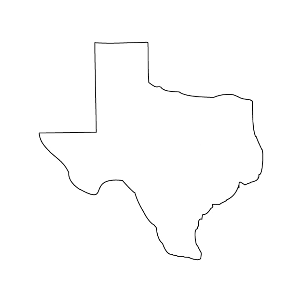 Precut Glass Shape - Texas - COE 96