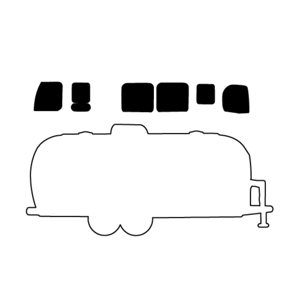 AirStream Trailer Precut Glass Shape - COE 96