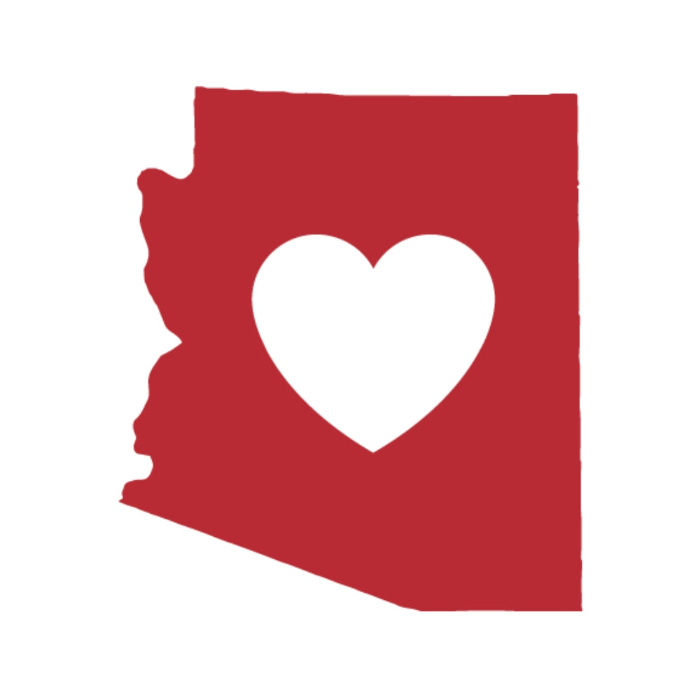 Arizona with Heart Shape - COE 90