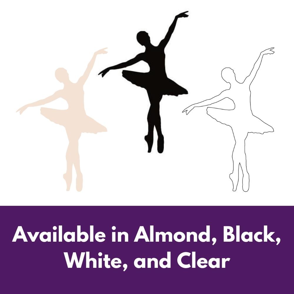 Precut glass shape of a ballerina #3 in multiple colours.