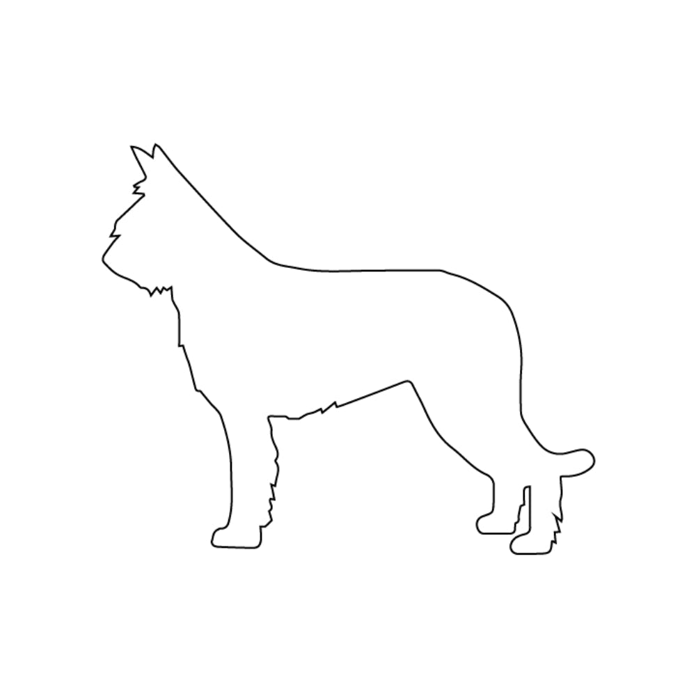 Berger Picard Dog Precut Glass Shape - COE 96