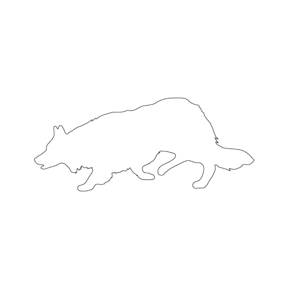 Border Collie Precut Glass Shape - COE 90