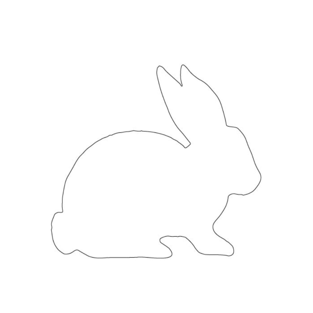 Bunny Rabbit Precut Glass Shape - COE 90