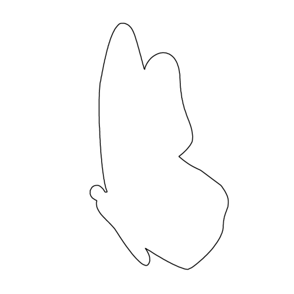 Butterfly #2 Precut Glass - COE 90