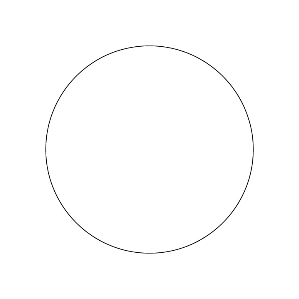 Precut glass shape of a circle.