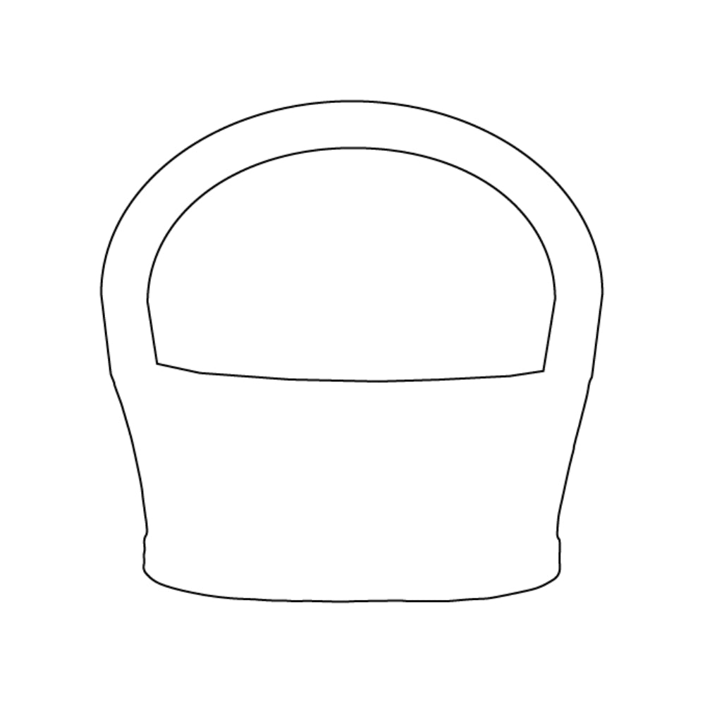 Easter Basket Precut Glass Shape - COE 90