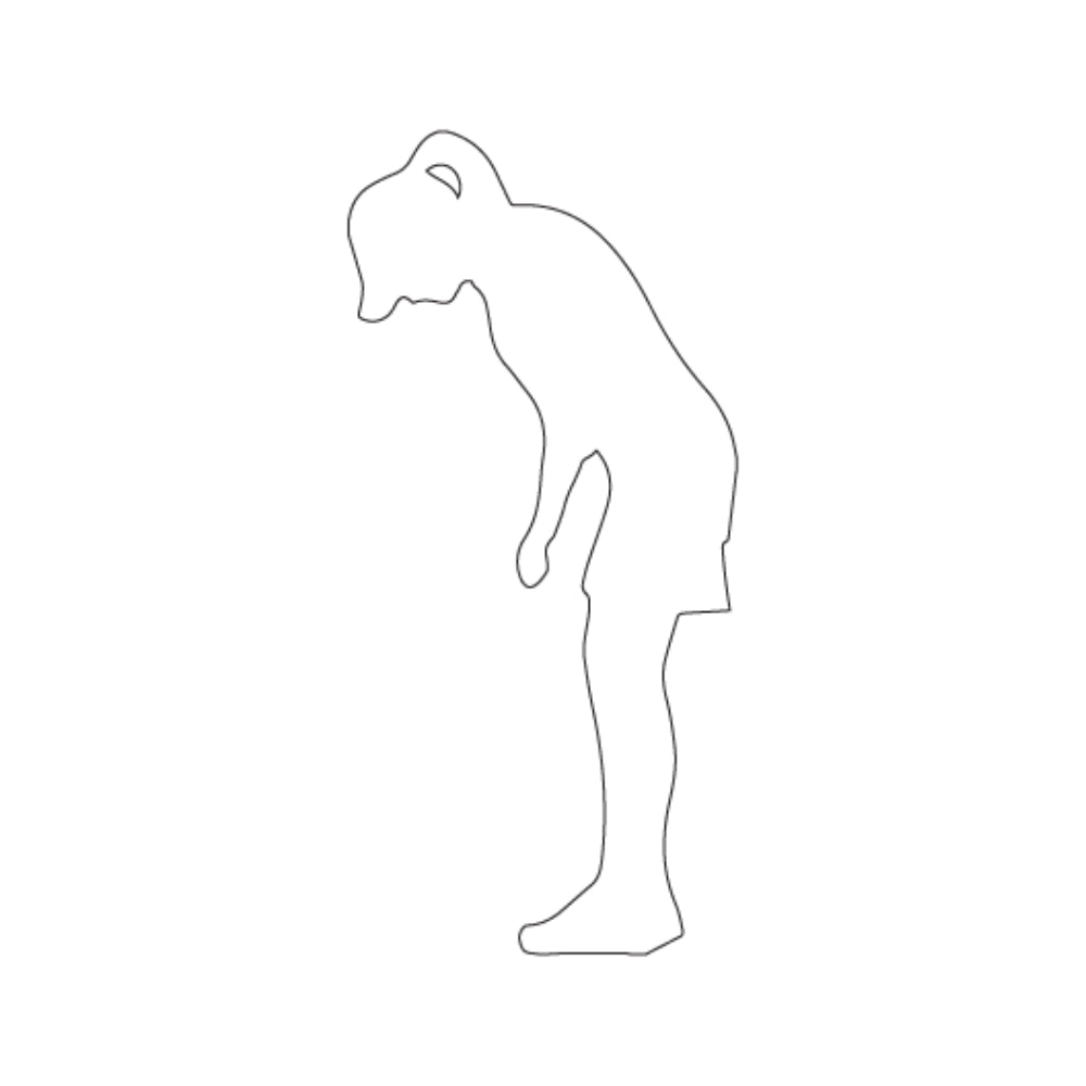 Precut Glass Shape - Female Golfer - COE 90