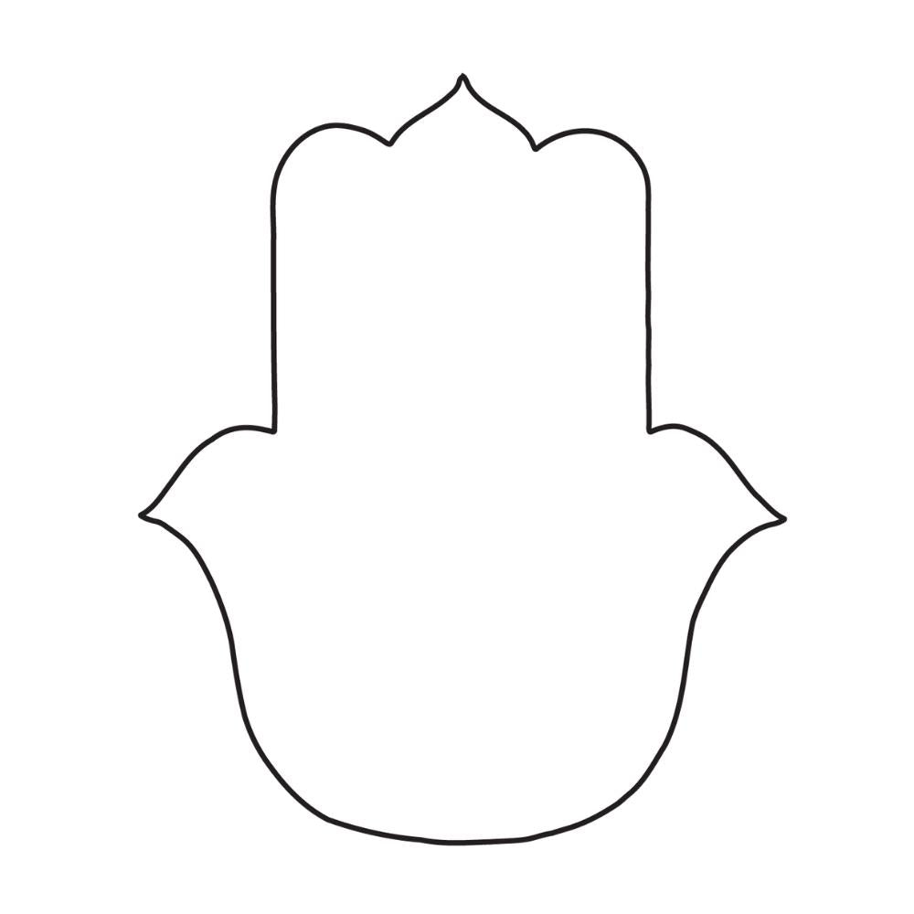 Precut Glass Shape - Hamsa - COE 90