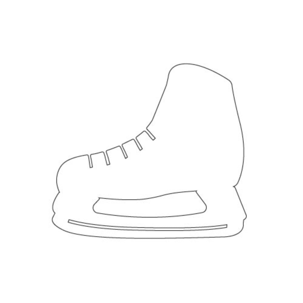 Hockey Skate Precut Glass Shape - COE 90