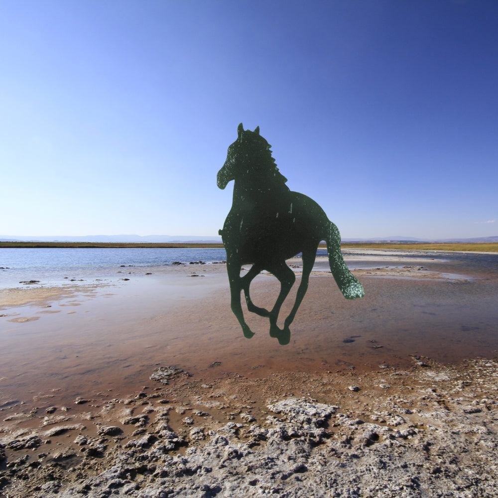 Precut glass shape of horse #2.