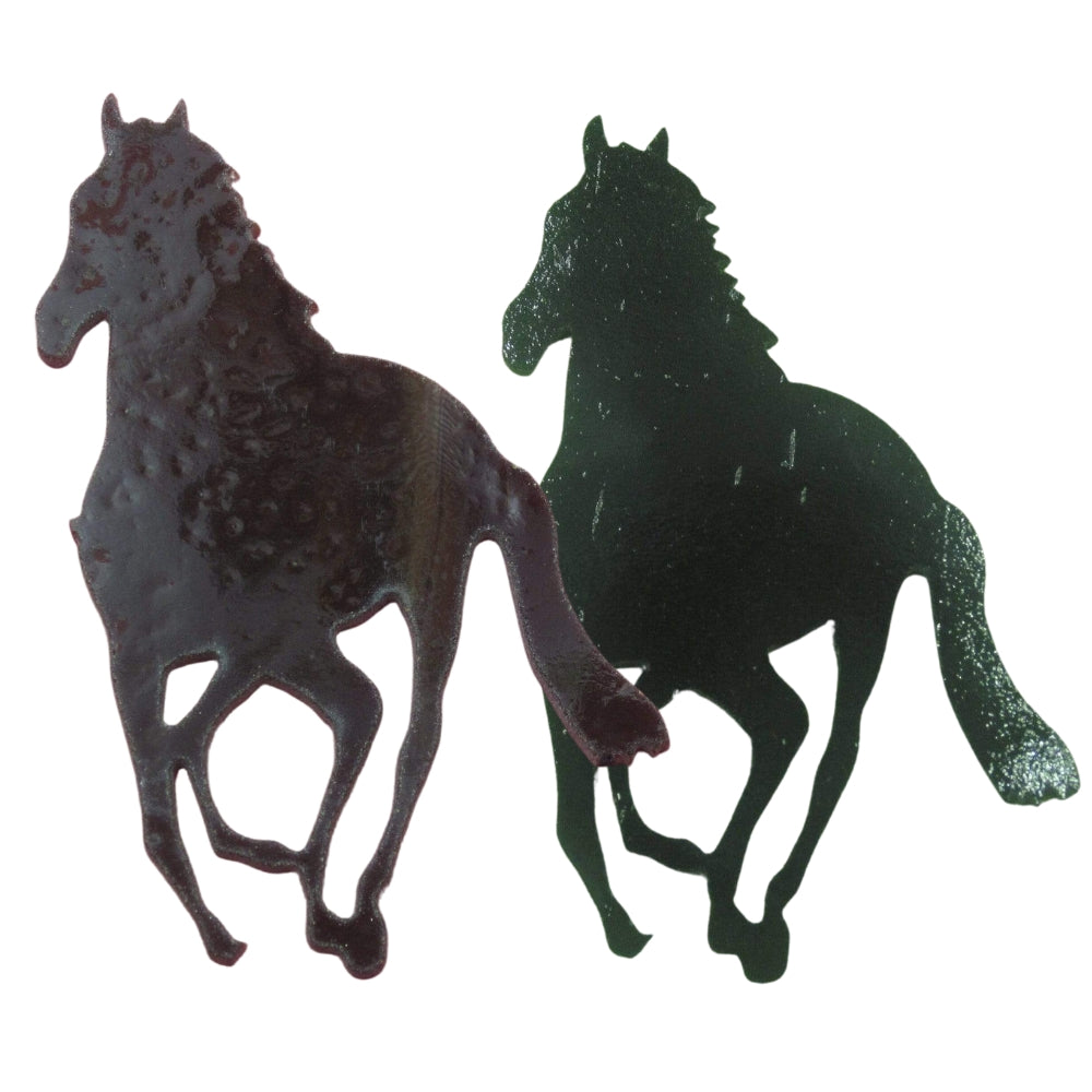 Precut glass shape of a horse #2 in alternate colours.