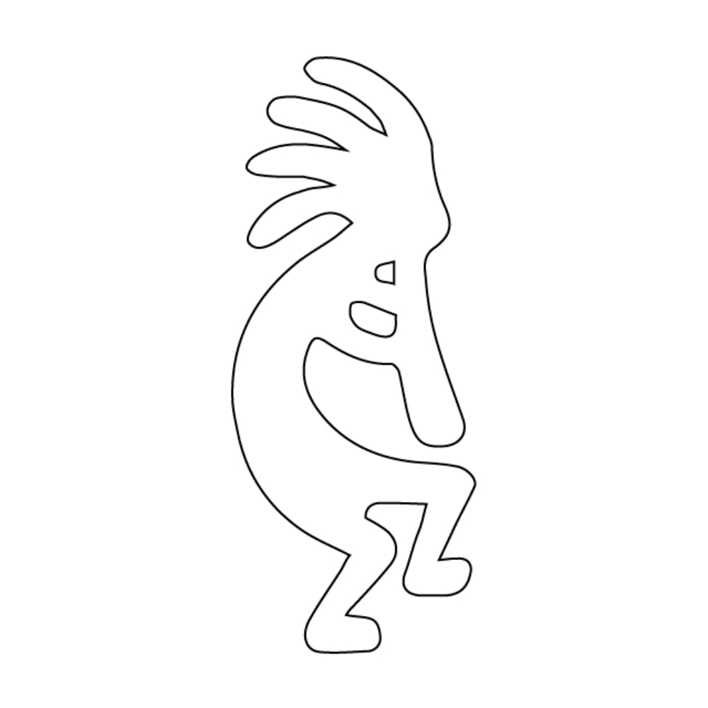 Precut Glass Shape - Kokopelli - COE 96