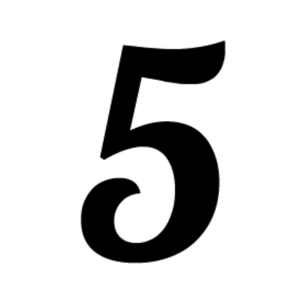 Numbers in Lobster - Black COE 90