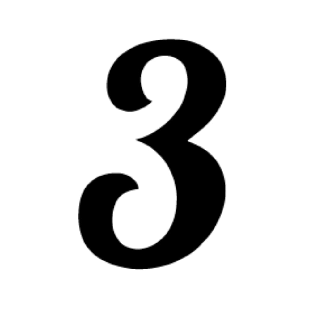 Numbers in Lobster - Black COE 90