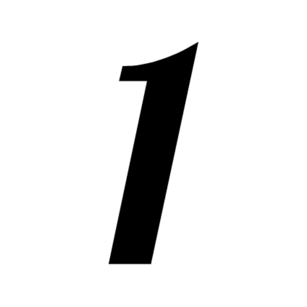 Numbers in Lobster - Black COE 90