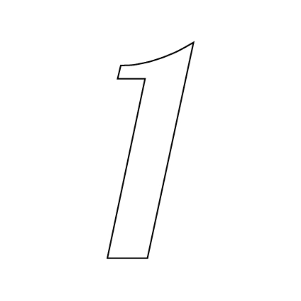 Numbers in Lobster - White COE 90