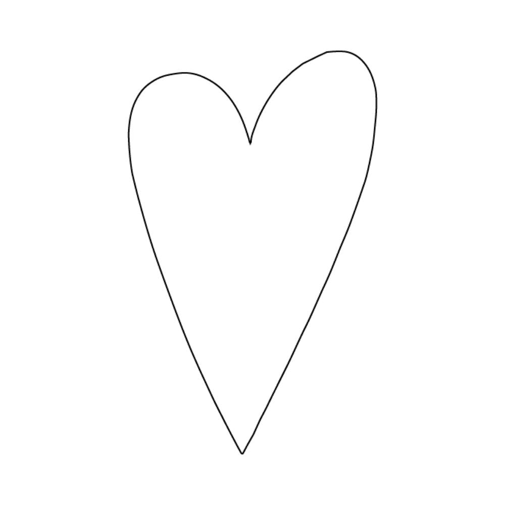 Precut Glass Shape - Heart - COE 90