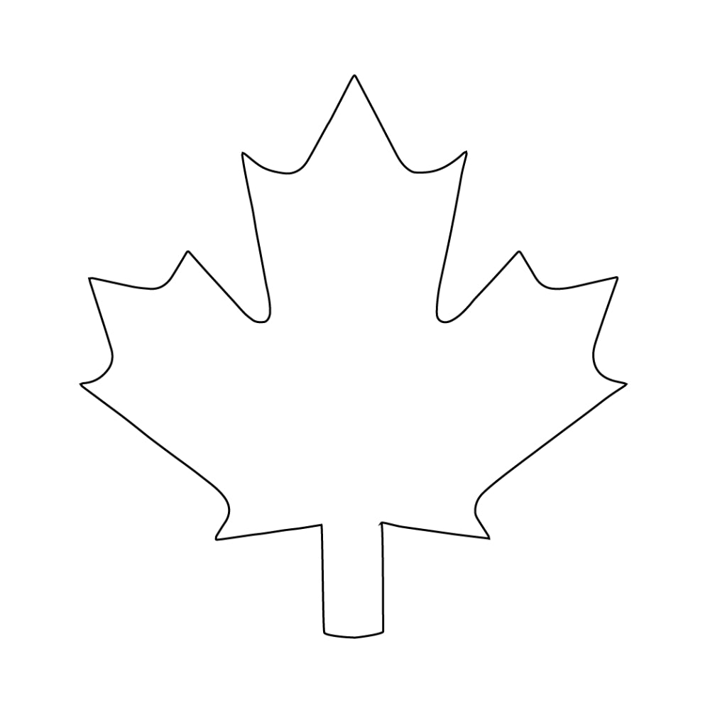 Precut Glass Shape - Maple Leaf - COE 96