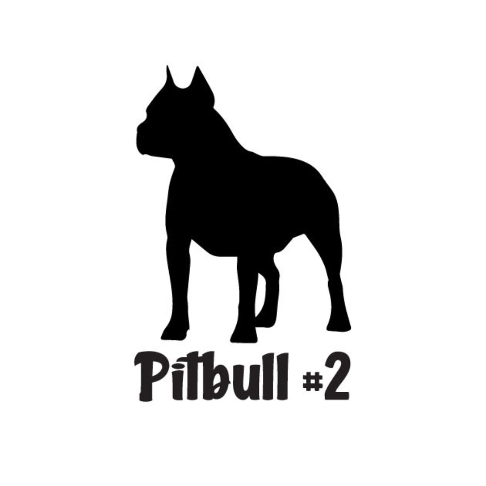 Precut glass shape of Pitbull #2.