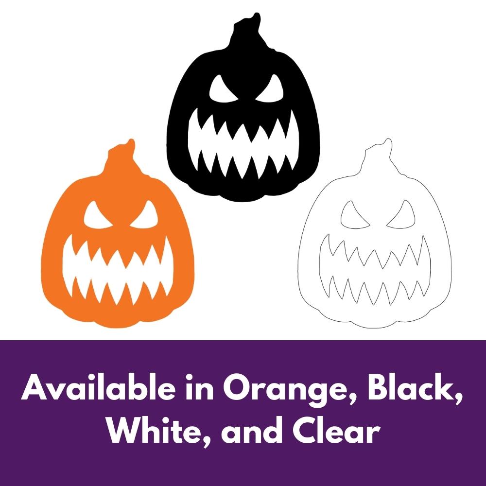 Precut glass shape of pumpkin #1 in multiple colours.