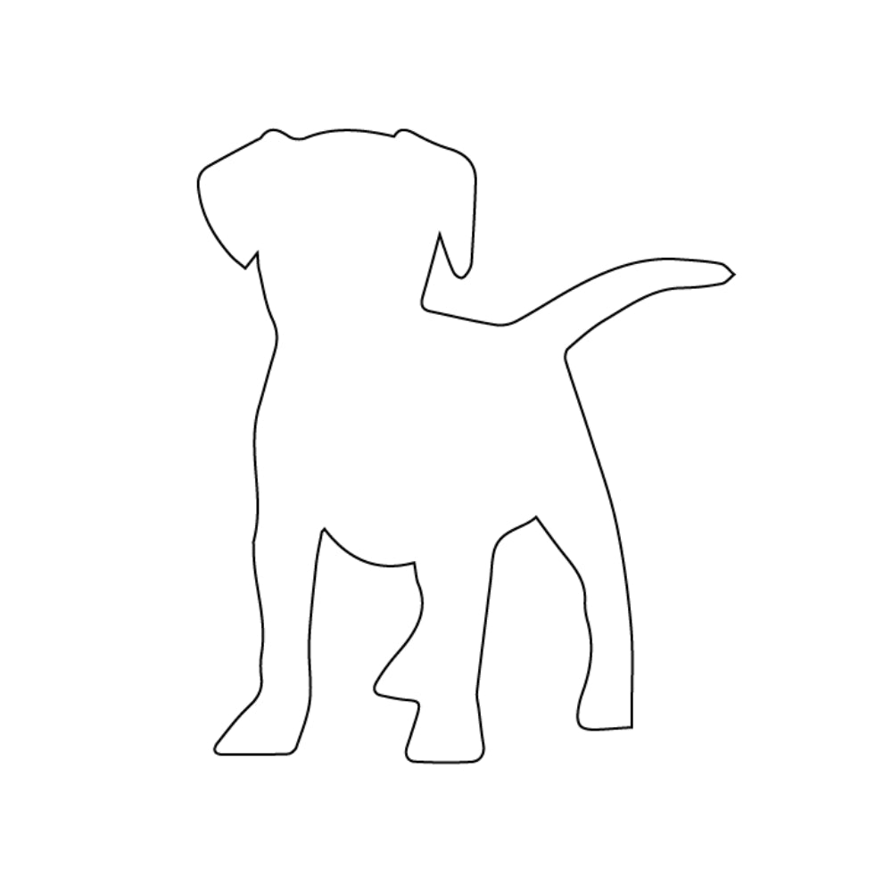 Puppy Dog Precut Glass Shape - COE 96