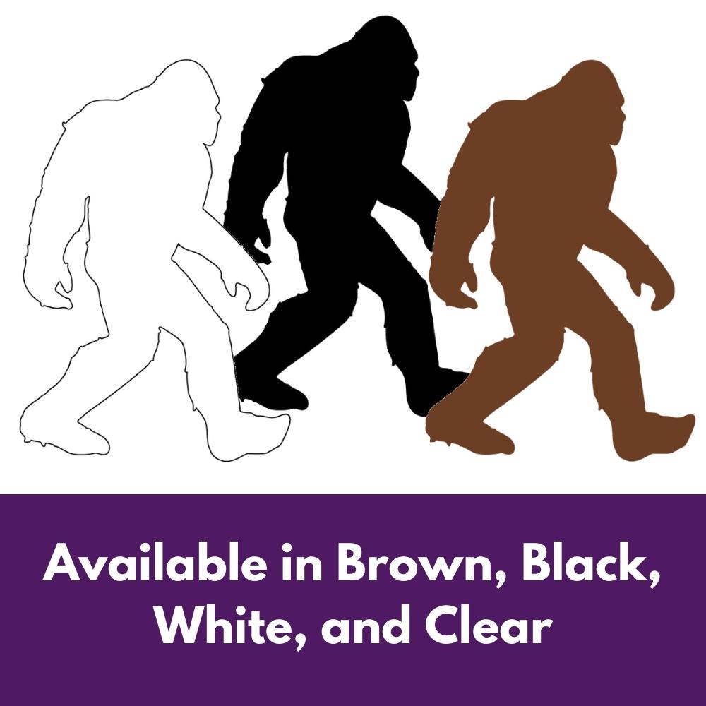 Precut glass shape of a sasquatch in multiple colours.