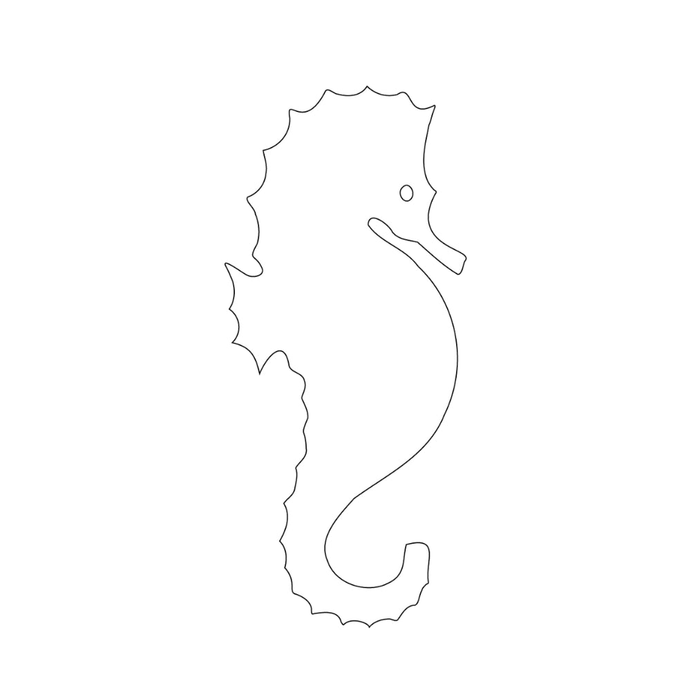 Seahorse Precut Glass Shape - COE 96
