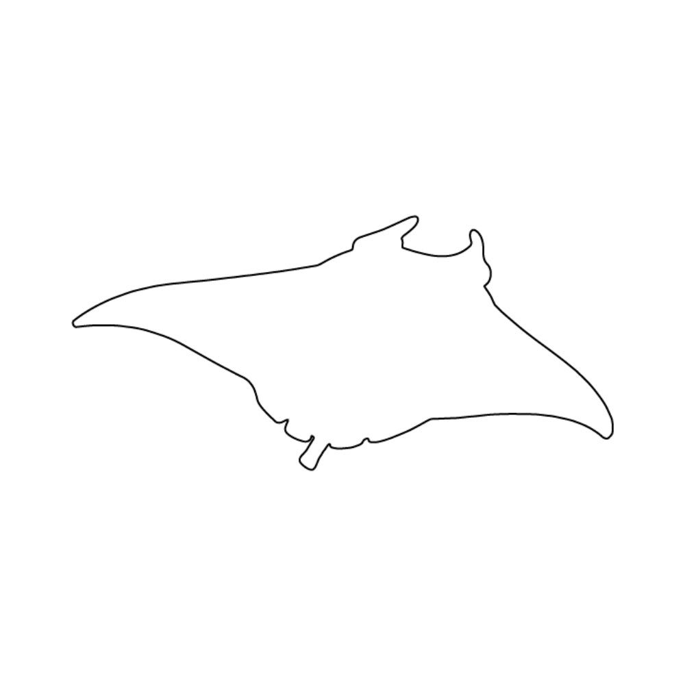 Stingray Precut Glass Shape - COE 96