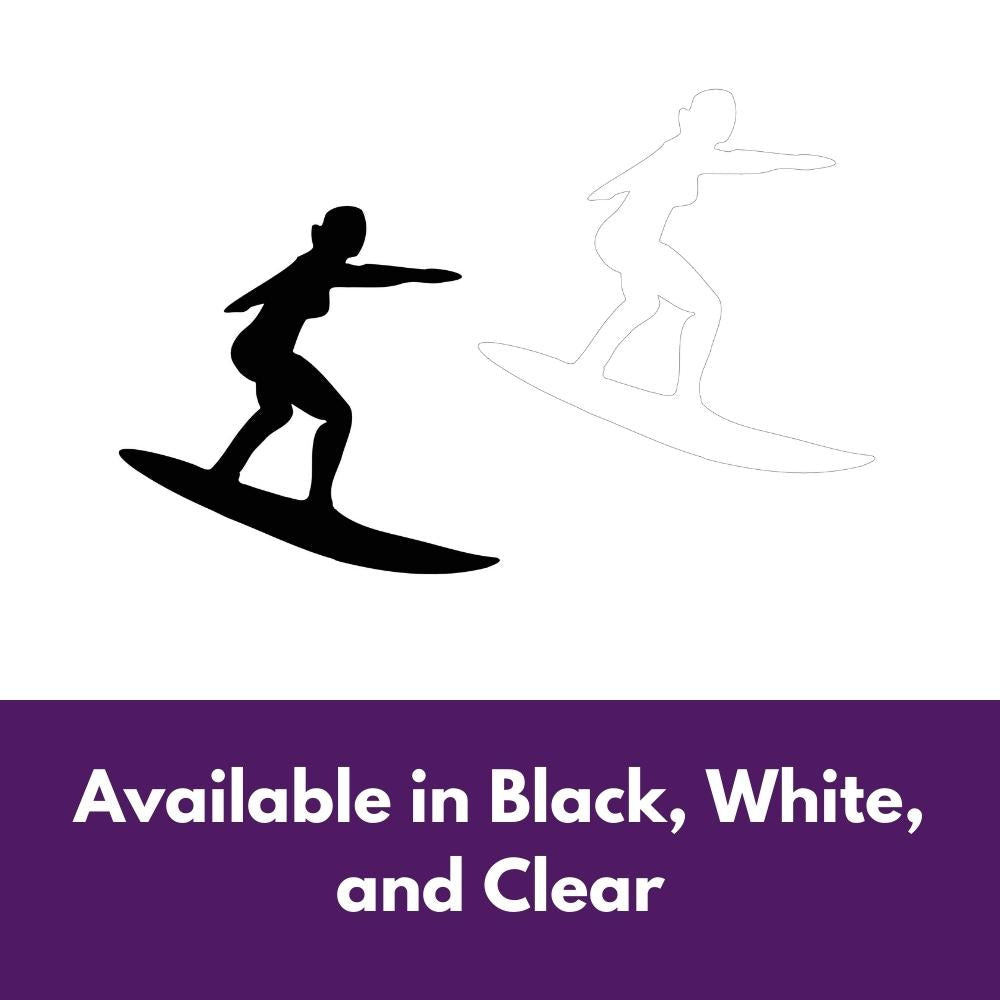 Precut glass shape of surfer #3 in multiple colours.