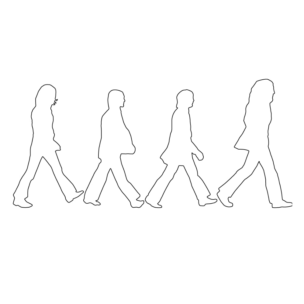 The Beatles Precut Glass Shape - COE 90