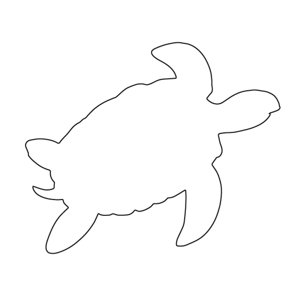 Turtle Precut Glass Shape - COE 90