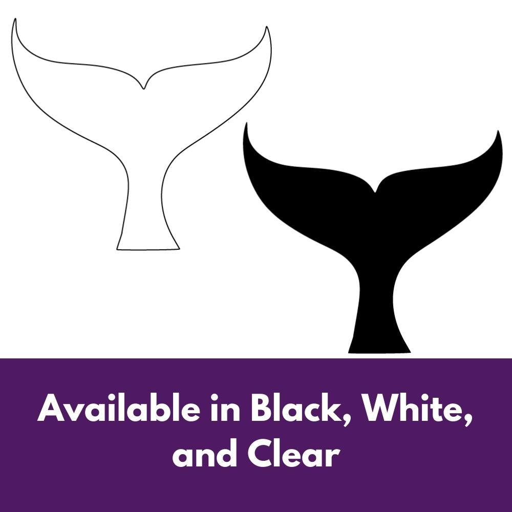 Precut glass shape of a whale tail in alternate colors.