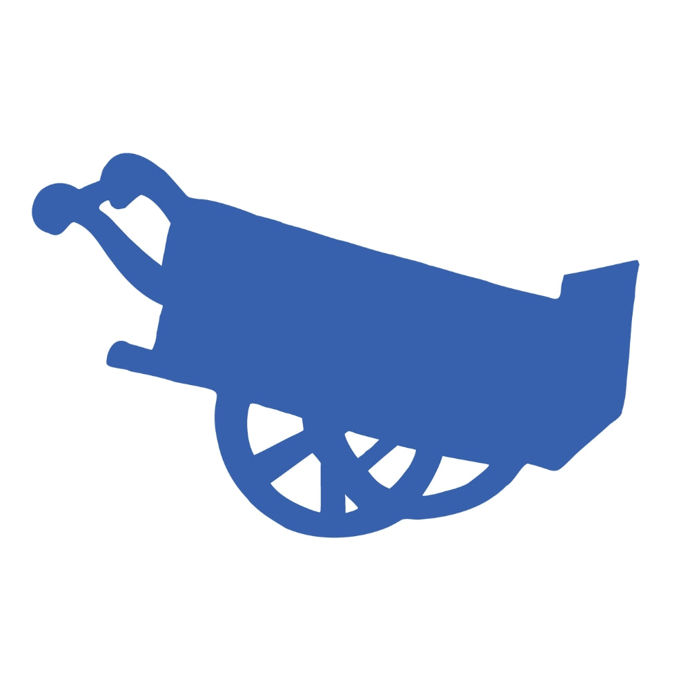 Precut Glass Shape - Wheelbarrow - COE 96
