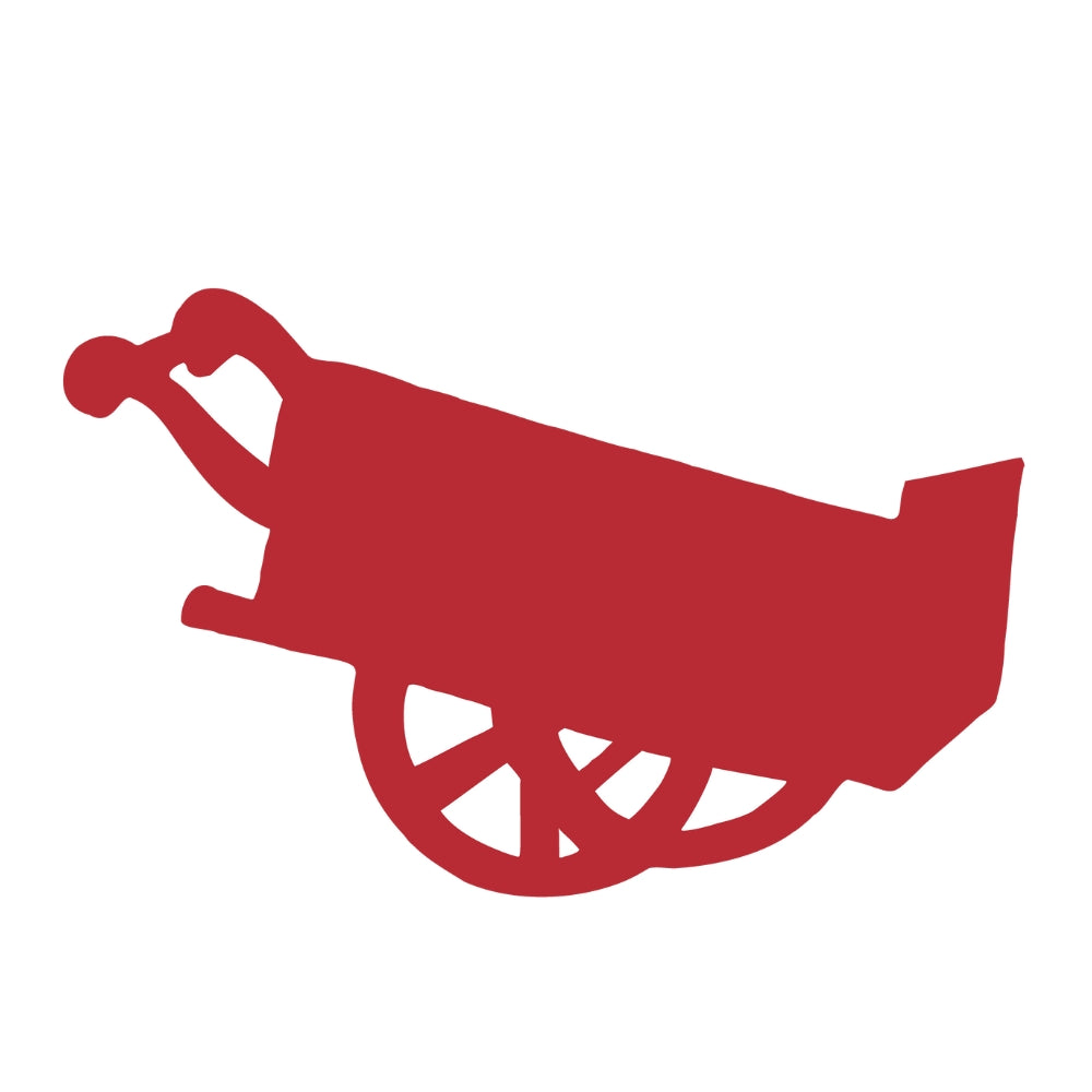 Precut Glass Shape - Wheelbarrow - COE 96