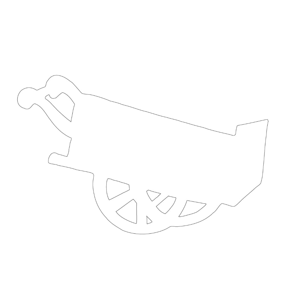 Precut Glass Shape - Wheelbarrow - COE 96