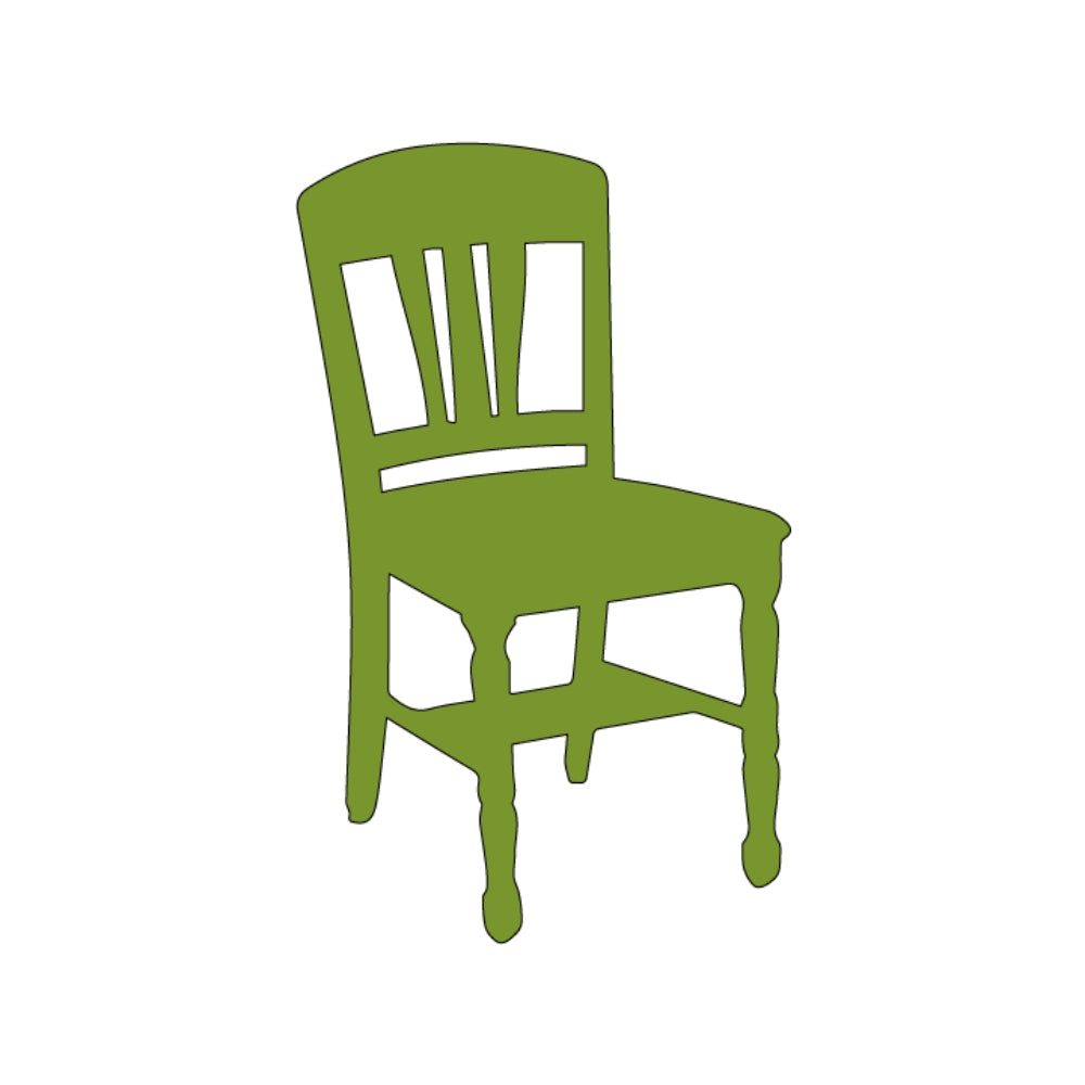 Precut Glass Shape - Wooden Chair - COE 96