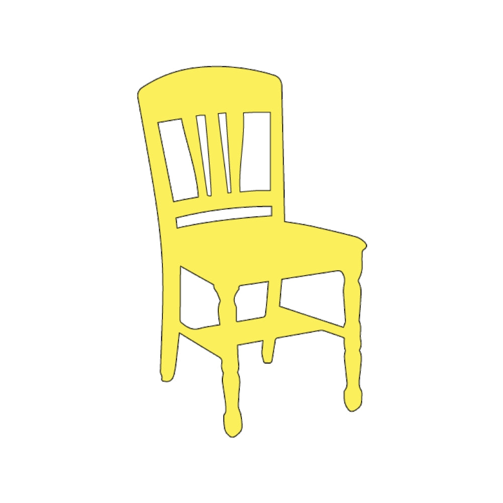 Precut Glass Shape - Wooden Chair - COE 96