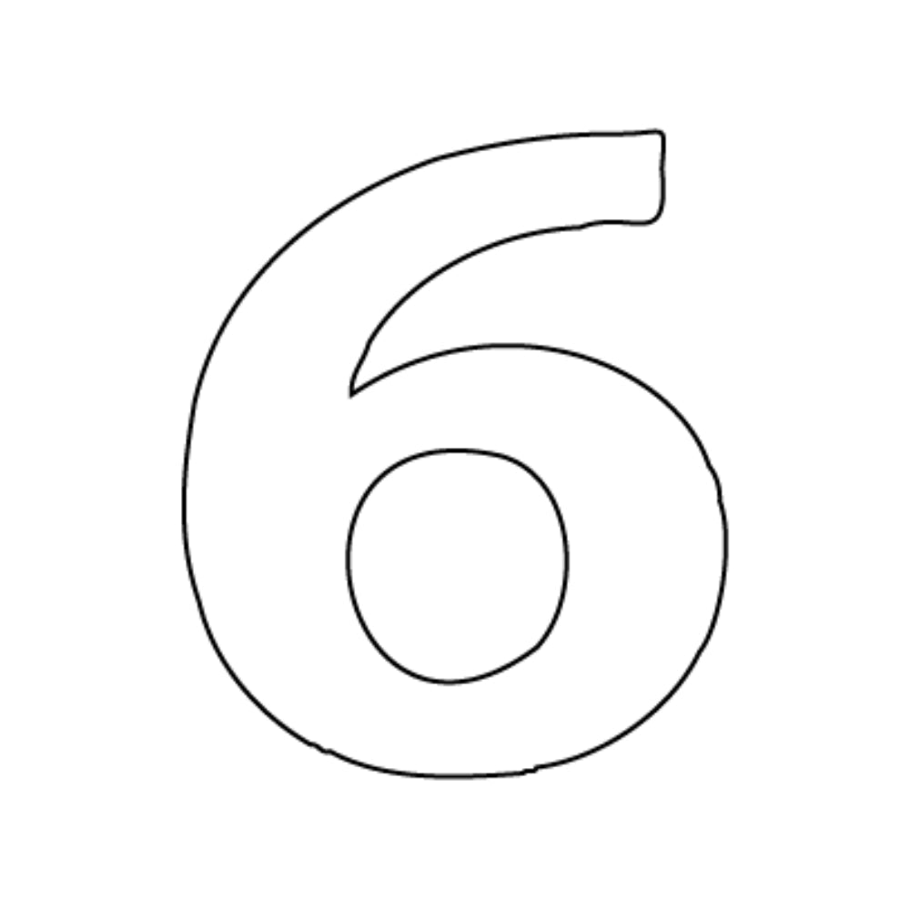 Precut Glass Numbers - Bookman Old Style - White COE 90