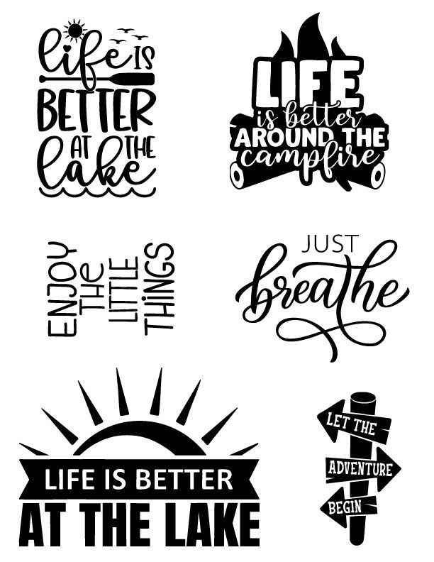 Life is better at the Lake Silk screen for screen printing