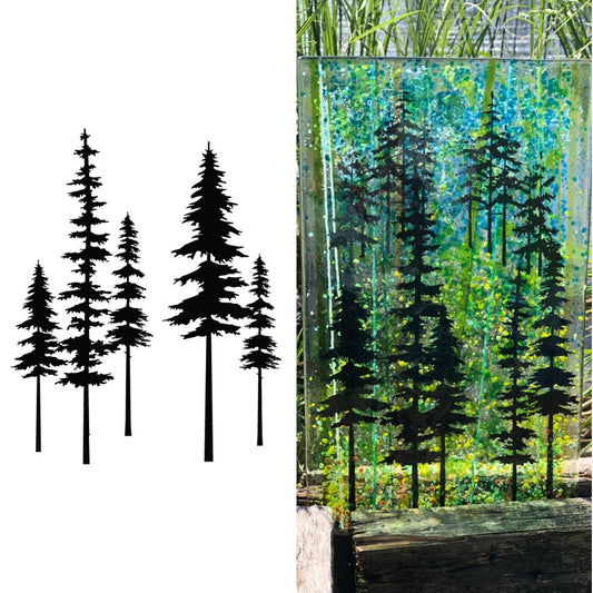 Spruce Trees Silk Screen Stencil