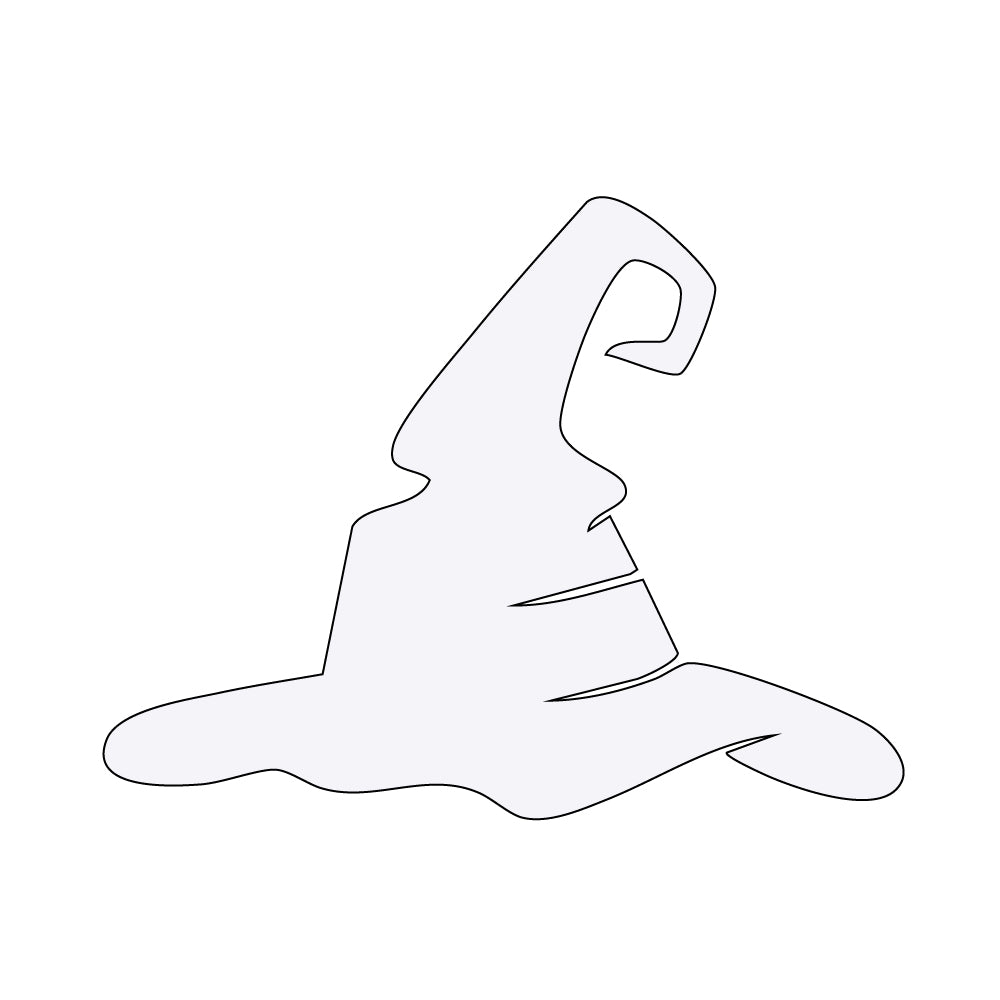 Precut Shape of a Witch's Hat COE 90