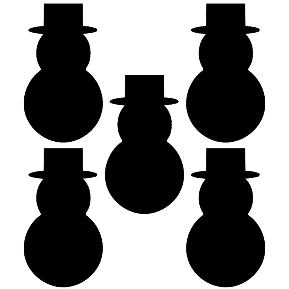 Snowman Precut Glass Shape - COE 96