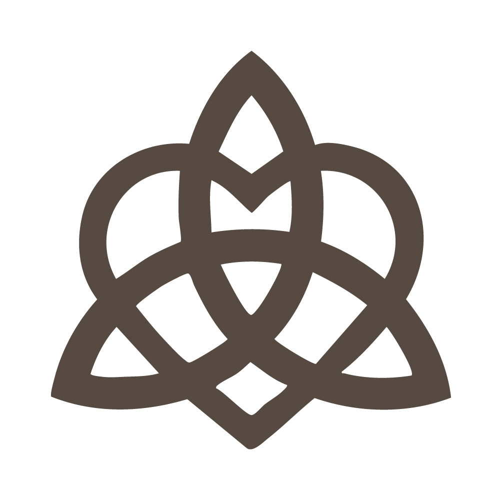 Chocolate brown Celtic knot in coe 96 glass