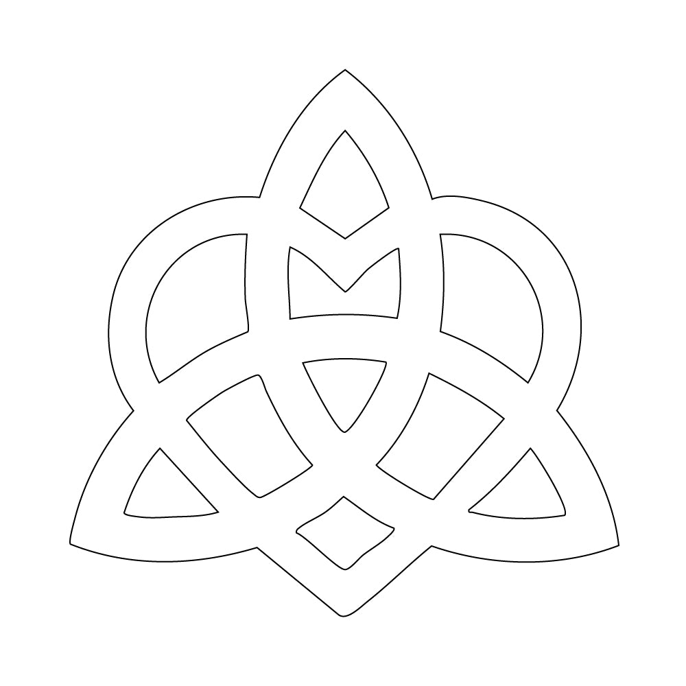 Celtic Knot Precut Glass Shape COE 90
