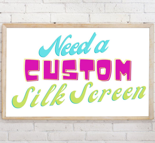 Custom Screen Printing Stencil