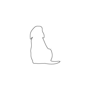Oceanside White COE 96 Glass Puppy dog
